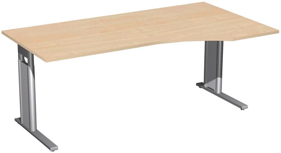 Geramöbel PC-Schreibtisch r Lichtgr1800x800/1000,680-820 Produktbild Geramöbel PC-Schreibtisch r Lichtgr1800x800/1000,680-820