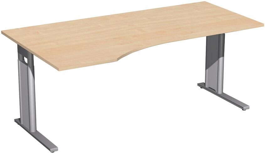 Geramöbel PC-Schreibtisch l Nußbaum1800x800/1000,680-820 Geramöbel PC-Schreibtisch l Nußbaum1800x800/1000,680-820