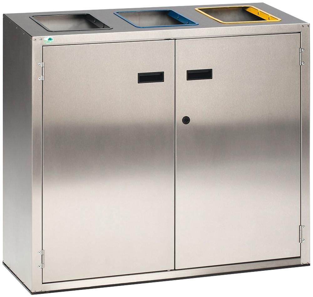 Var Wertstoffsortiersystem 270 Liter Edelstahl Produktbild Var Wertstoffsortiersystem 270 Liter Edelstahl