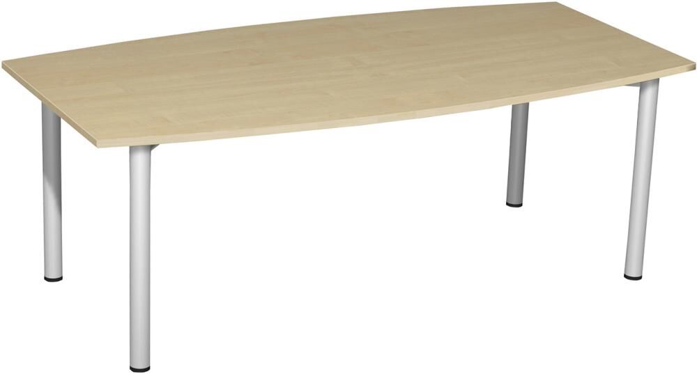 Geramöbel Konferenztisch faßförmig 2000x800/1200x720mm Nußb Produktbild Geramöbel Konferenztisch faßförmig 2000x800/1200x720mm Nußb