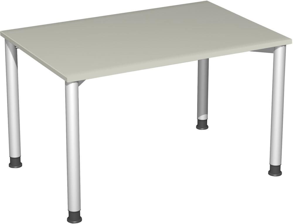 Geramöbel Schreibtisch 4-F Weiß 1200x800/,680-800 Produktbild Geramöbel Schreibtisch 4-F Weiß 1200x800/,680-800