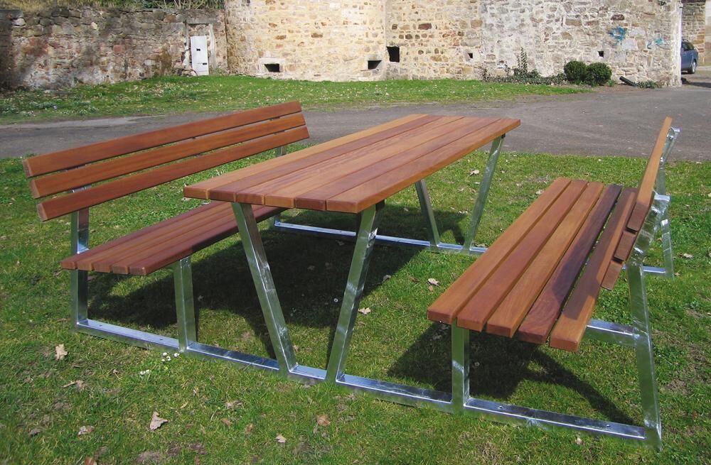 Lignit Bank Tisch Bank Hartholz lackiert Lignit Bank Tisch Bank Hartholz lackiert
