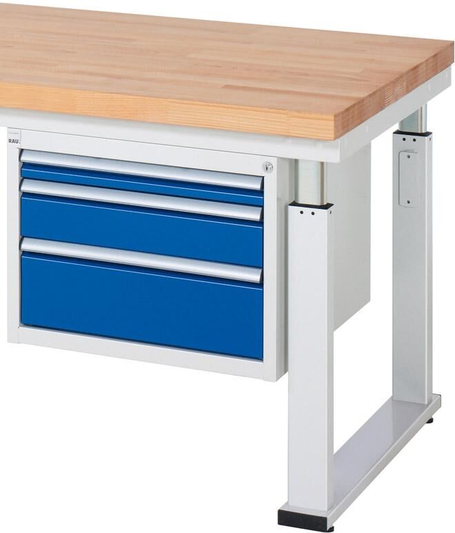 Rau Unterbau-Container für Werkbänke Serie adlatus 600 2 Schubladen 580x650x440mm Produktbild Rau Unterbau-Container für Werkbänke Serie adlatus 600 2 Schubladen 580x650x440mm