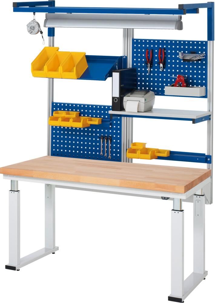 Rau Werkbank adlatus 300 Buche Massivplatte 1500x700x740-1140mm Produktbild Rau Werkbank adlatus 300 Buche Massivplatte 1500x700x740-1140mm bild 2
