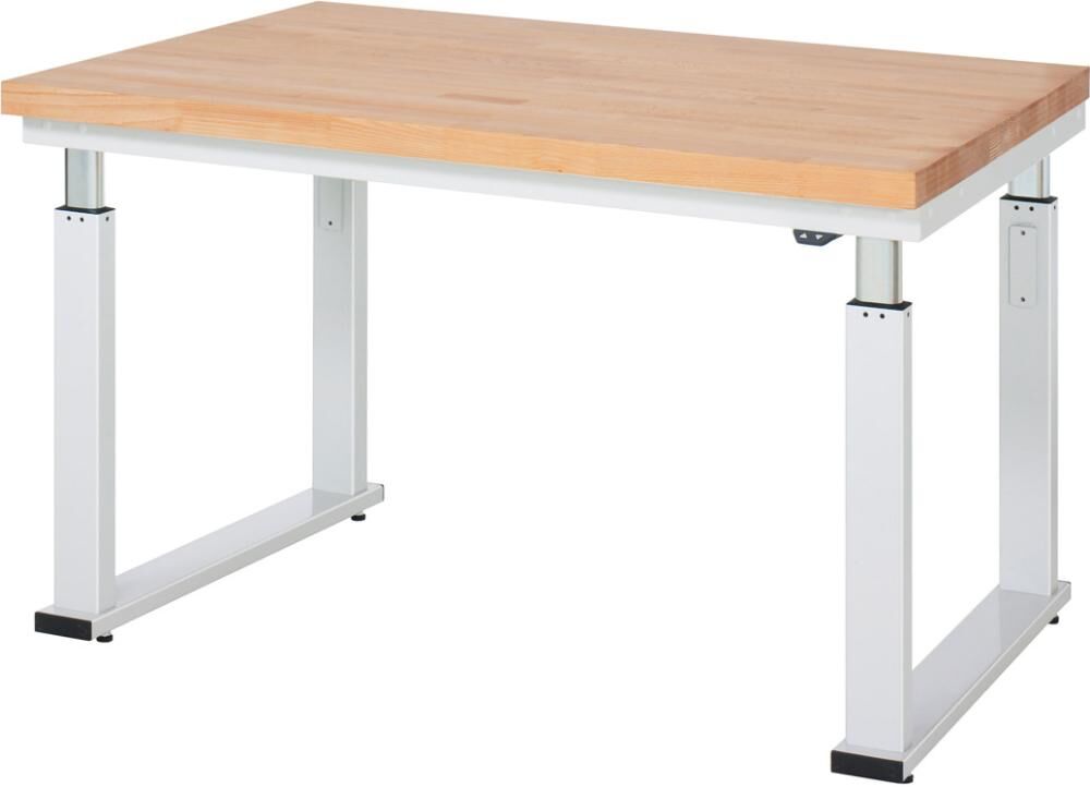 Rau Werkbank adlatus Buche stufenlos verstellbar 1250x900x740-1140mm Produktbild Rau Werkbank adlatus Buche stufenlos verstellbar 1250x900x740-1140mm