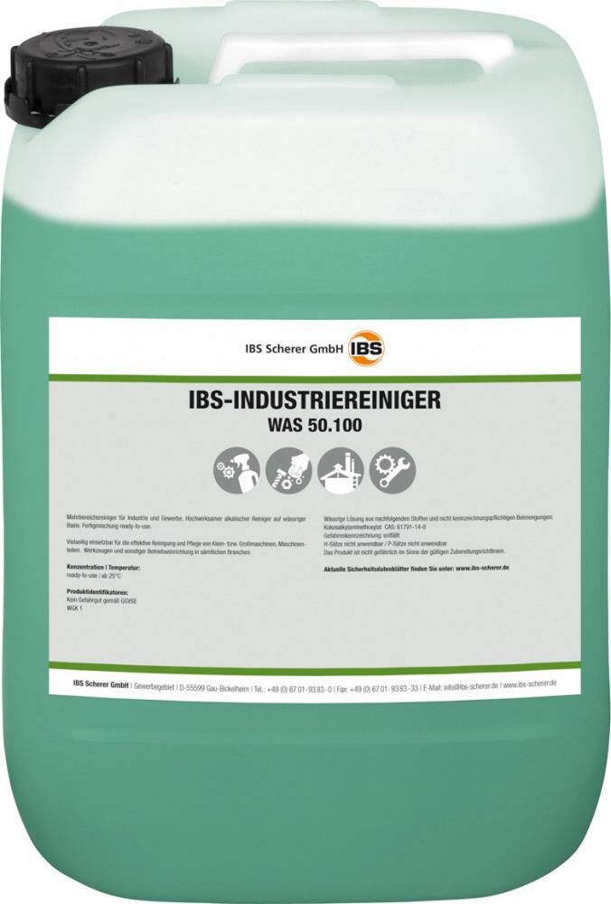 IBS Scherer Industriereiniger WAS 50.100 20L Kanister Produktbild IBS Scherer Industriereiniger WAS 50.100 20L Kanister
