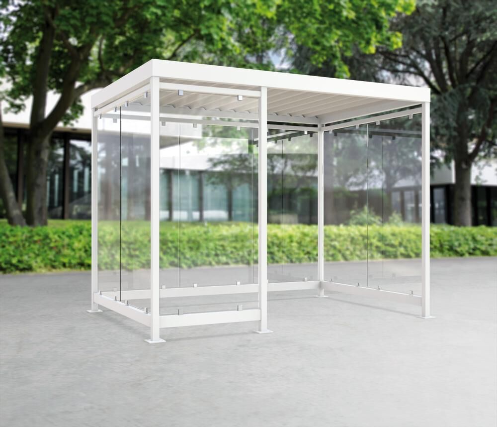 Wsm Raucherunterstand Köln K 3 c/b Produktbild Wsm Raucherunterstand Köln K 3 c/b