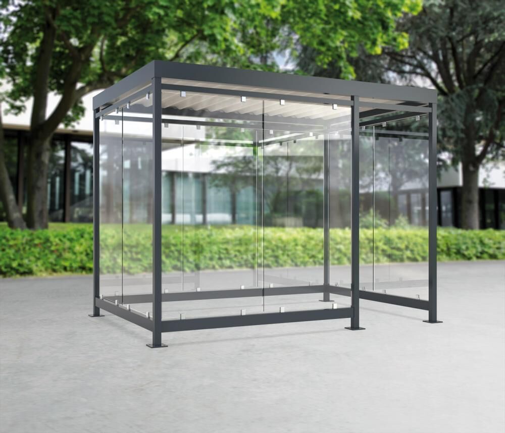 Wsm Raucherunterstand Köln K 3 d/b Produktbild Wsm Raucherunterstand Köln K 3 d/b