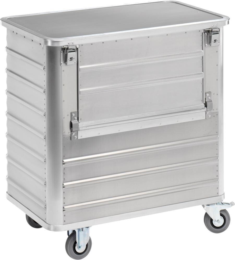 Gmöhling Aluminium Kastenwagen absenkbare Längswand 900 x 495 x 800 Deckel Produktbild Gmöhling Aluminium Kastenwagen absenkbare Längswand 900 x 495 x 800 Deckel