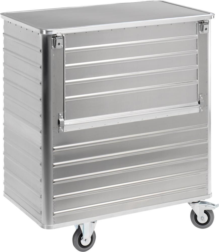 Gmöhling Aluminium Kastenwagen absenkbare Längswand 1250 x 645 x 800 Deckel Produktbild Gmöhling Aluminium Kastenwagen absenkbare Längswand 1250 x 645 x 800 Deckel