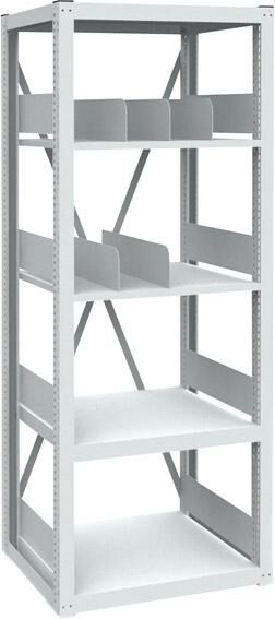 Bedrunka+Hirth Regalsystem Modul 1 Maße BxTxH 749x733x2030mm Produktbild Bedrunka+Hirth Regalsystem Modul 1 Maße BxTxH 749x733x2030mm