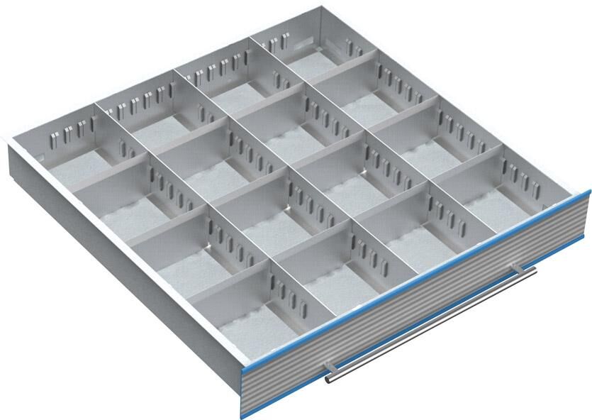 Bedrunka+Hirth Metalleinteilung 150mm für Werkzeug Ausgabeschrank TSM Produktbild Bedrunka+Hirth Metalleinteilung 150mm für Werkzeug Ausgabeschrank TSM bild 2