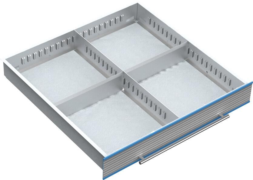 Bedrunka+Hirth Metalleinteilung 200mm für Werkzeug Ausgabeschrank TSM Produktbild Bedrunka+Hirth Metalleinteilung 200mm für Werkzeug Ausgabeschrank TSM bild 2