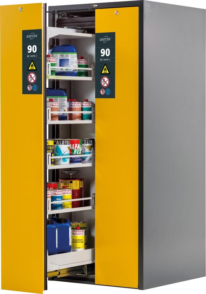 Asecos Sicherheitsschrank V-Line 819x1966 mm Tür gelb 8FB Produktbild Asecos Sicherheitsschrank V-Line 819x1966 mm Tür gelb 8FB