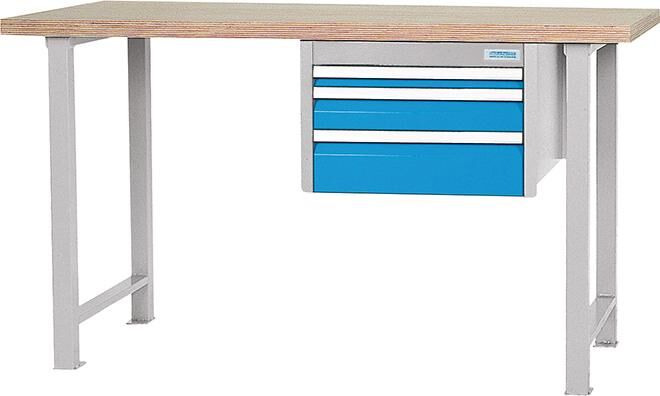 Bedrunka+Hirth Reihenwerkbank mit 3 Schubladen und Hängeschubladenblock Produktbild Bedrunka+Hirth Reihenwerkbank mit 3 Schubladen und Hängeschubladenblock