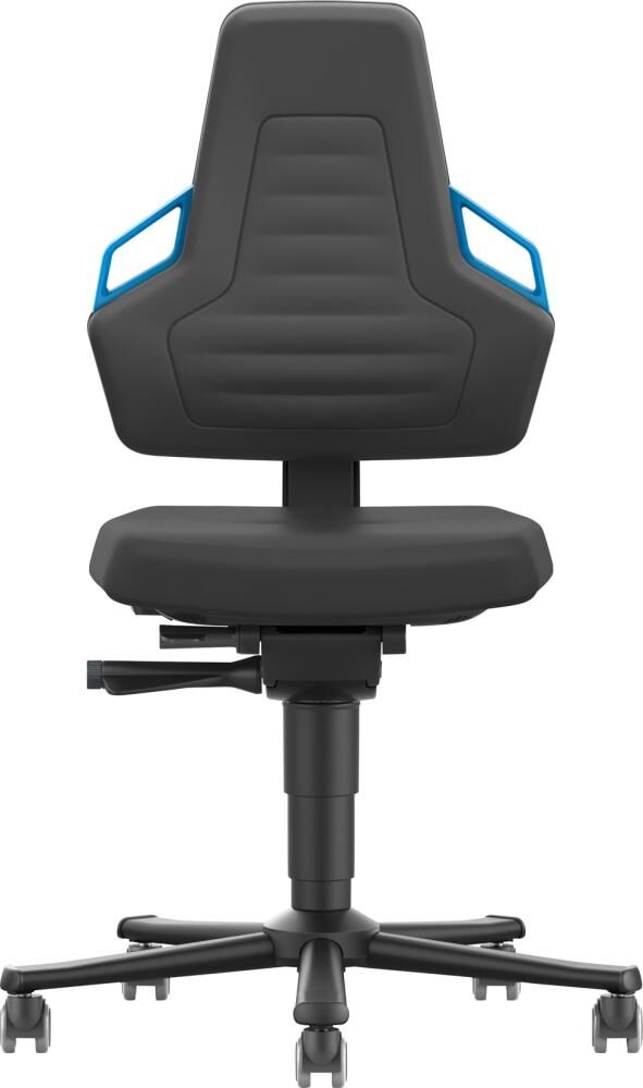 Bimos Stuhl Nexxit 2 Rollen Schaum Griff blau Produktbild Bimos Stuhl Nexxit 2 Rollen Schaum Griff blau