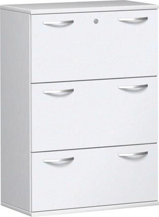 Geramöbel Registraturschrank Pro N-10HR308-WW weiß Produktbild Geramöbel Registraturschrank Pro N-10HR308-WW weiß