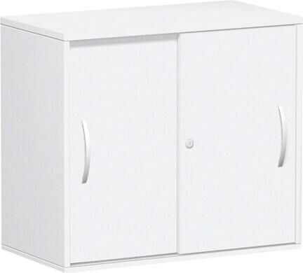 Geramöbel Anstell Schiebtürenschrank 800x425x720mm weiß Produktbild Geramöbel Anstell Schiebtürenschrank 800x425x720mm weiß
