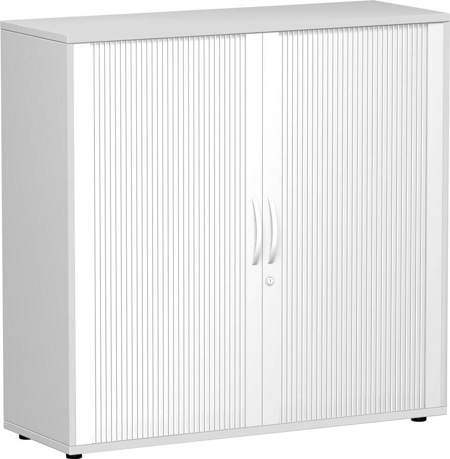 Geramöbel Anstell Querrolladenschrank 1182x1200x425mm grau/silber Produktbild Geramöbel Anstell Querrolladenschrank 1182x1200x425mm grau/silber