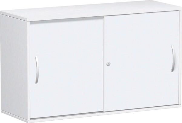 Geramöbel Anstell Schiebtürenschrank 720x1200x425mm weiß Produktbild Geramöbel Anstell Schiebtürenschrank 720x1200x425mm weiß