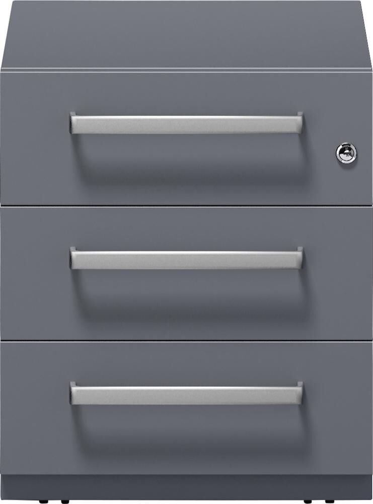 Bisley Rollcontainer Note 495x420x565 mm anthrazitgrau Produktbild Bisley Rollcontainer Note 495x420x565 mm anthrazitgrau