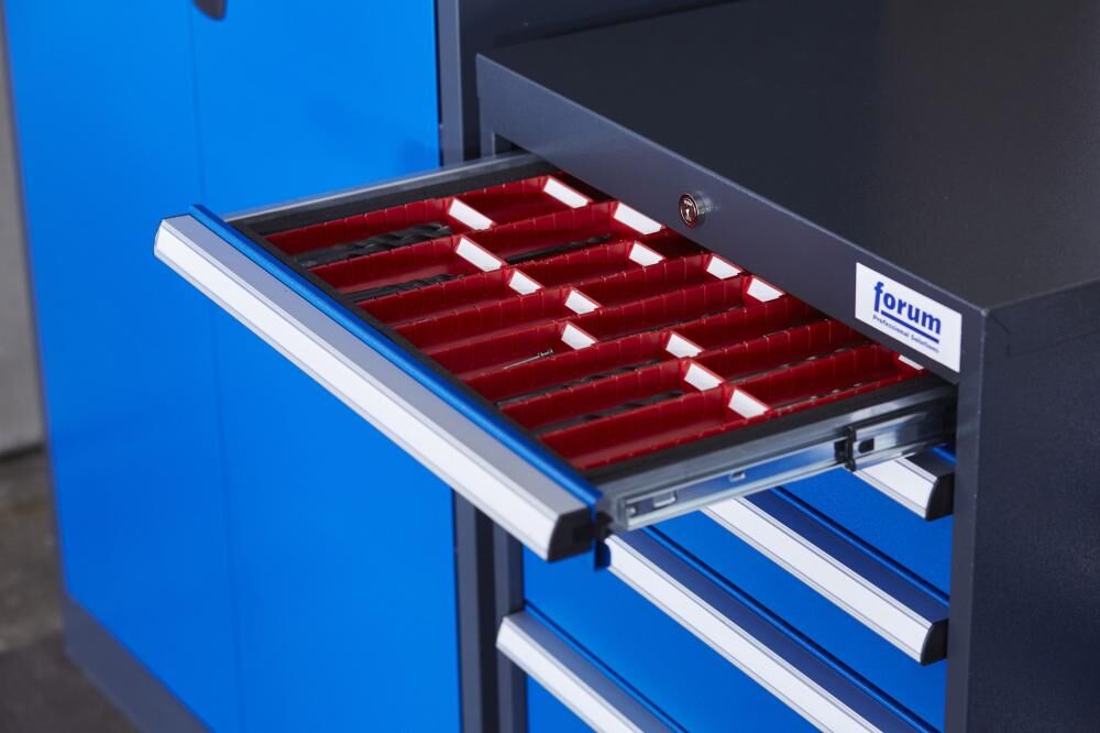 Forum Metalleinteilungen FS6 150/175mm 20 Fächer für Schubladen Produktbild Forum Metalleinteilungen FS6 150/175mm 20 Fächer für Schubladen bild 2