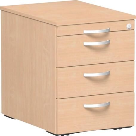 Geramöbel Rollcontainer 3 KU Schubfächer 430x600x566mm Buche Produktbild Geramöbel Rollcontainer 3 KU Schubfächer 430x600x566mm Buche
