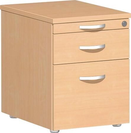 Geramöbel Rollcontainer KU mit Hängeregistratur 438x600x565mm Buche Produktbild Geramöbel Rollcontainer KU mit Hängeregistratur 438x600x565mm Buche