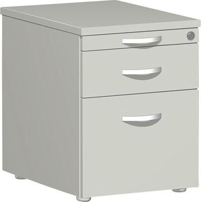Geramöbel Rollcontainer KU mit Hängeregistratur 438x600x565mm Lichtgrau Produktbild Geramöbel Rollcontainer KU mit Hängeregistratur 438x600x565mm Lichtgrau