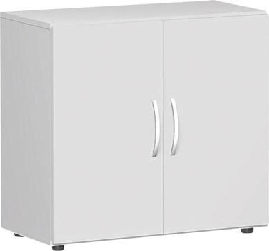 Geramöbel Flügeltürenschrank 2 OH 800 mm grau Produktbild Geramöbel Flügeltürenschrank 2 OH 800 mm grau