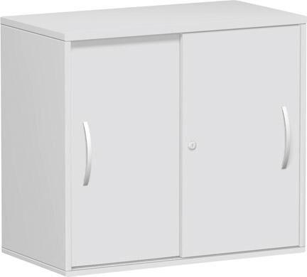 Geramöbel Anstell Schiebtürenschrank 800x425x720mm grau Produktbild Geramöbel Anstell Schiebtürenschrank 800x425x720mm grau