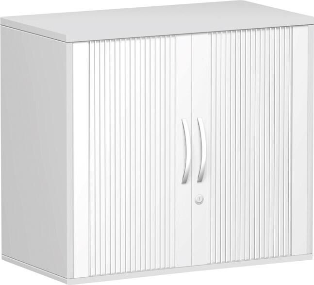 Geramöbel Anstell Querrolladenschrank 720x800x425mm grau/silber Produktbild Geramöbel Anstell Querrolladenschrank 720x800x425mm grau/silber