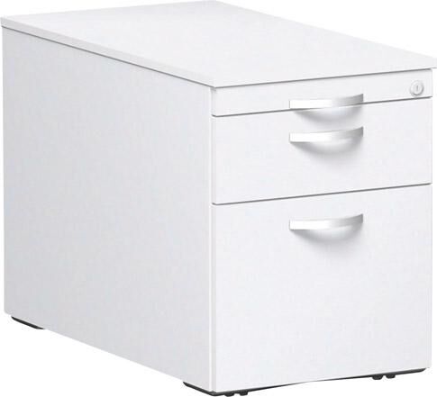 Geramöbel Rollcontainer mit Hängeregistratur 430x800x566mm Weiß Produktbild Geramöbel Rollcontainer mit Hängeregistratur 430x800x566mm Weiß
