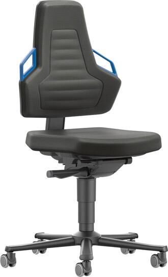 Bimos Stuhl Nexxit 2 Rollen Polster Griff blau Produktbild Bimos Stuhl Nexxit 2 Rollen Polster Griff blau