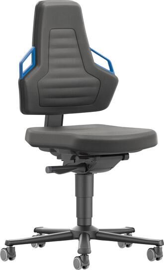 Bimos Stuhl Nexxit 2 Rollen Supertec Griff blau Produktbild Bimos Stuhl Nexxit 2 Rollen Supertec Griff blau