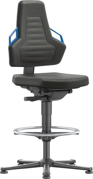 Bimos Stuhl Nexxit 3 Gleiter Polster Griff blau Produktbild Bimos Stuhl Nexxit 3 Gleiter Polster Griff blau