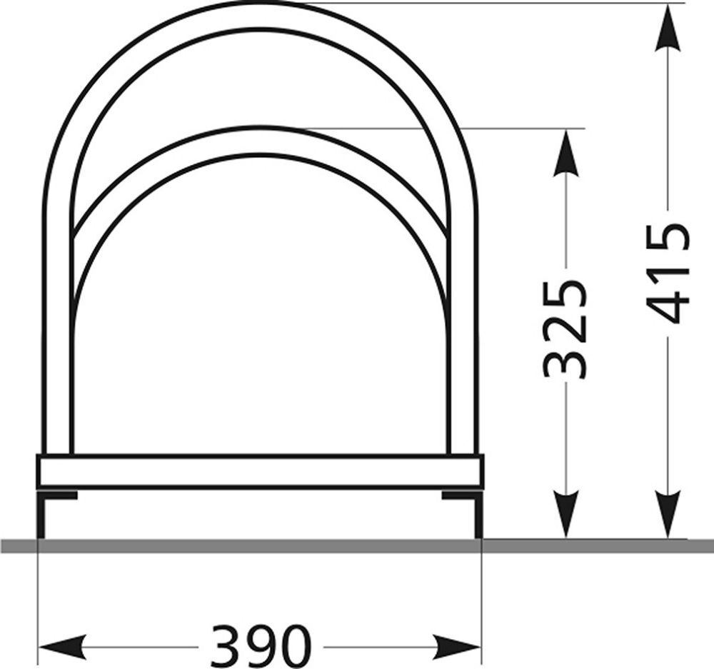 Wsm Fahrradständer Bogenparker zweiseitig L 2100mm,12EP,vzk.,zerlegt Wsm Fahrradständer Bogenparker zweiseitig L 2100mm,12EP,vzk.,zerlegt