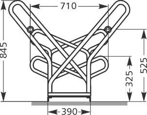 WSM Anlehnparker, zweiseitig L1080mm, 4EP, vzk., zerlegt Produktbild WSM Anlehnparker, zweiseitig L1080mm, 4EP, vzk., zerlegt
