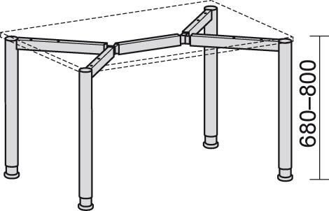 Geramöbel PC-Schreibtisch 135G r Nu2166x800/1130,680-800 Geramöbel PC-Schreibtisch 135G r Nu2166x800/1130,680-800