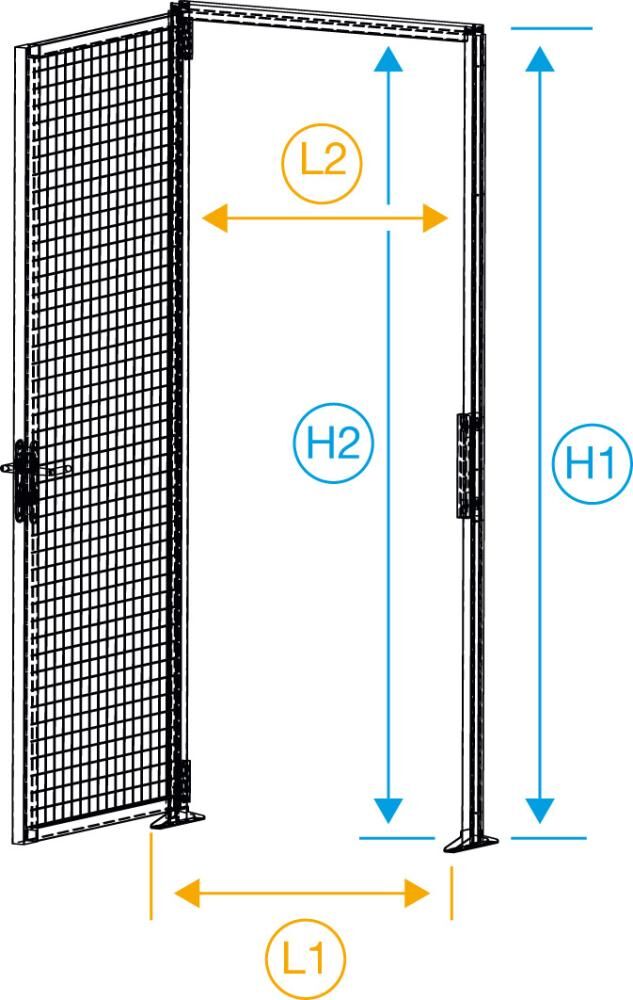 Manorga Gitterwand 2200x1500 Ral7024 Manorga Gitterwand 2200x1500 Ral7024