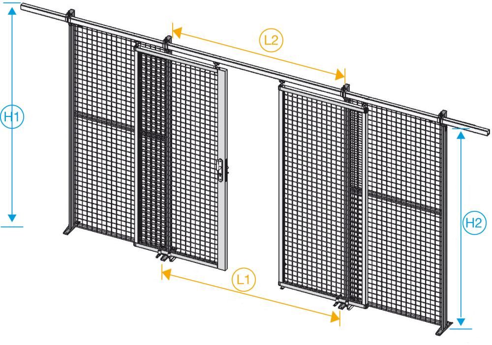 Manorga Gitterwand 2200x1500 Ral7024 Manorga Gitterwand 2200x1500 Ral7024