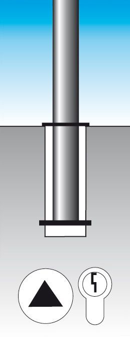 Urbanus Stilsperrpfosten 102mm Typ 4 Stufenkopf Urbanus Stilsperrpfosten 102mm Typ 4 Stufenkopf