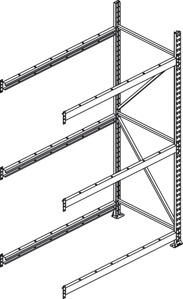 Meta Weitspannregal verz. AF 2600x800x2500 mm Spanp. Produktbild Meta Weitspannregal verz. AF 2600x800x2500 mm Spanp.