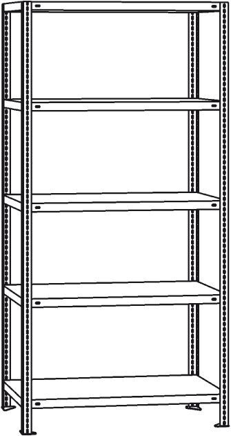 SCHULTE Grundregal Reifen 2750 x 1500 x 400 mm SCHULTE Grundregal Reifen 2750 x 1500 x 400 mm
