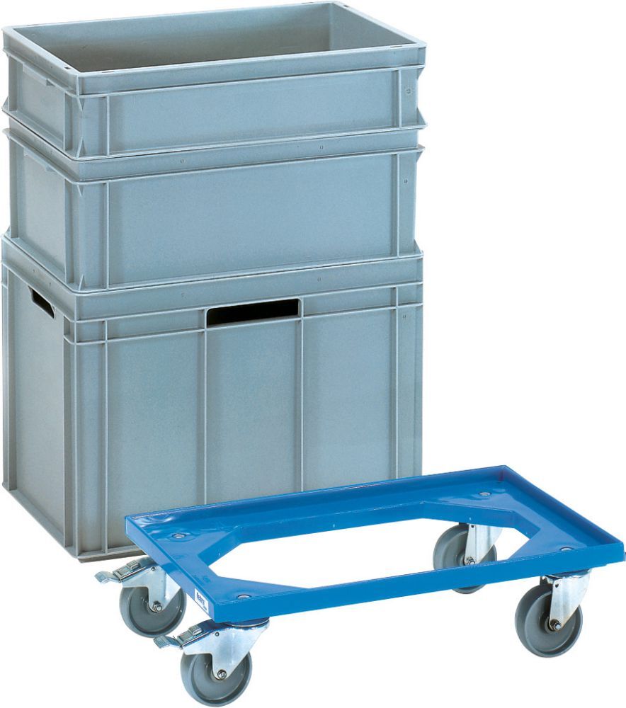 FETRA Eurokasten Roller 13590 250kg 610x410mm Kst.bl Produktbild FETRA Eurokasten Roller 13590 250kg 610x410mm Kst.bl