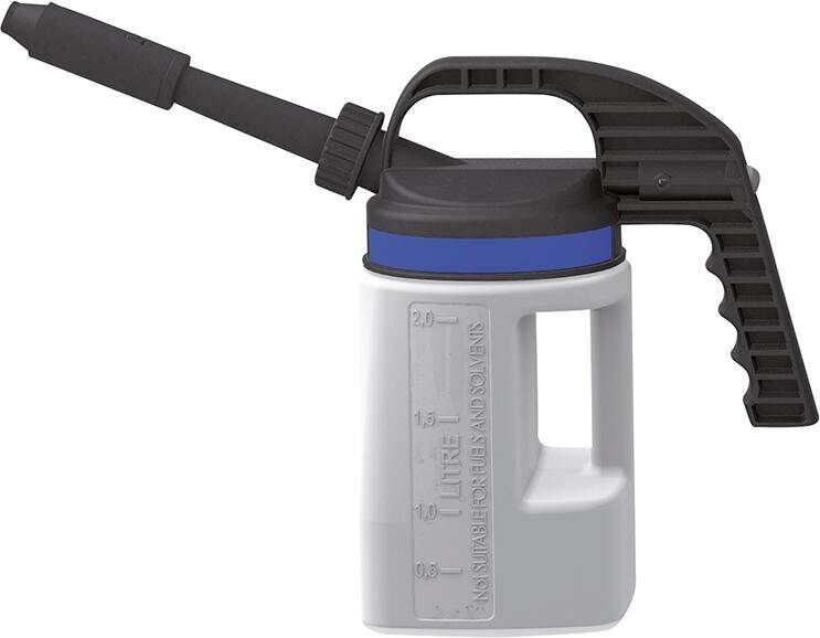 Asecos Abfüllkanne PE 2 Liter mit kurzem langem Auslauf Produktbild Asecos Abfüllkanne PE 2 Liter mit kurzem langem Auslauf