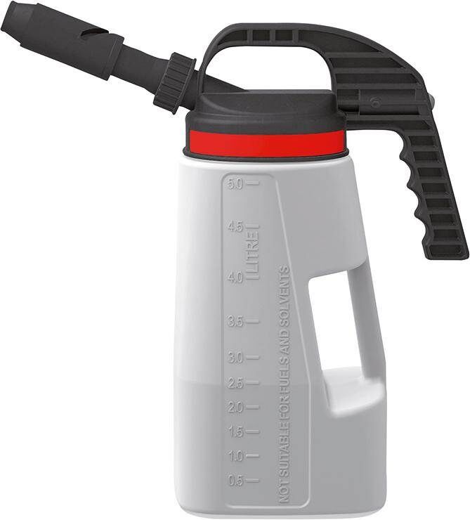 Asecos Abfüllkanne PE 5 Liter mit kurzem langem Auslauf Produktbild Asecos Abfüllkanne PE 5 Liter mit kurzem langem Auslauf