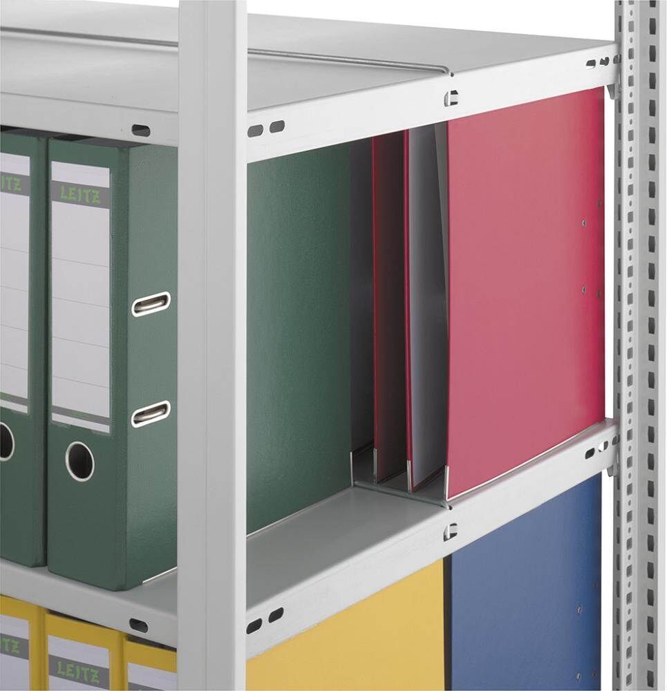 Hofe Anbauregal HKG 17607 DA 5 Böden 1750 x 600 x 750 mm RAL 7035 Produktbild Hofe Anbauregal HKG 17607 DA 5 Böden 1750 x 600 x 750 mm RAL 7035