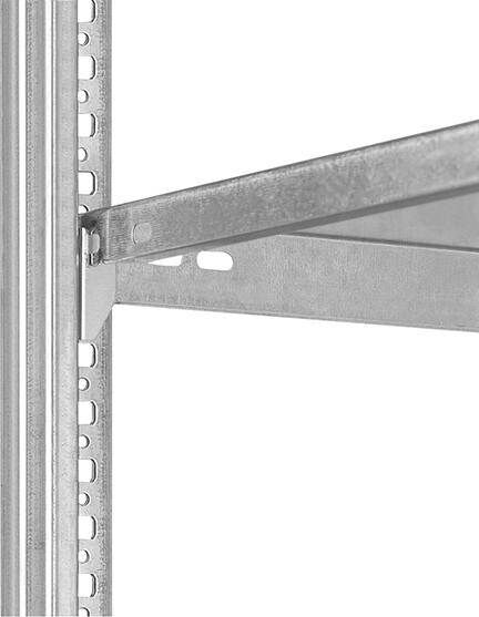 Hofe Anbauregal HKG 23607 DA 7 Böden 2350 x 600 x 750 mm RAL 7035 Produktbild Hofe Anbauregal HKG 23607 DA 7 Böden 2350 x 600 x 750 mm RAL 7035 bild 6