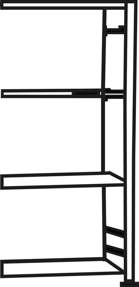 Hofe Anbauregal HKG 27607 DA 8 Böden 2700 x 600 x 750 mm RAL 7035 Hofe Anbauregal HKG 27607 DA 8 Böden 2700 x 600 x 750 mm RAL 7035
